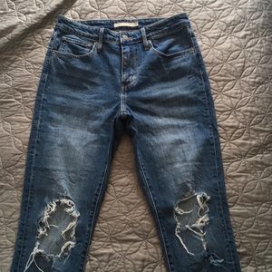 Levi's 721 rugged indigo high waist skinny